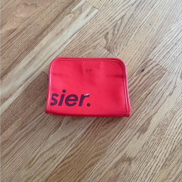 Glossier beauty bag red mini bag - Picture 2 of 3